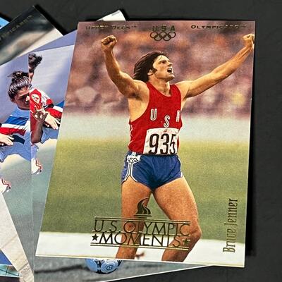 LOT 98: Olympic Trading Cards and Collectibles - Bruce Jenner, Mia Hamm & More