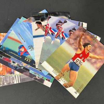 LOT 98: Olympic Trading Cards and Collectibles - Bruce Jenner, Mia Hamm & More