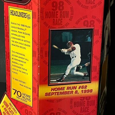 LOT 99: Mark McGwire 70 Home Runs Figure + Baseball Cards