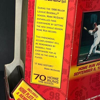 LOT 99: Mark McGwire 70 Home Runs Figure + Baseball Cards