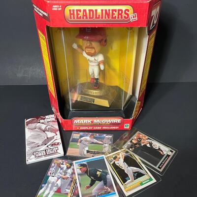 LOT 99: Mark McGwire 70 Home Runs Figure + Baseball Cards
