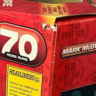 LOT 99: Mark McGwire 70 Home Runs Figure + Baseball Cards