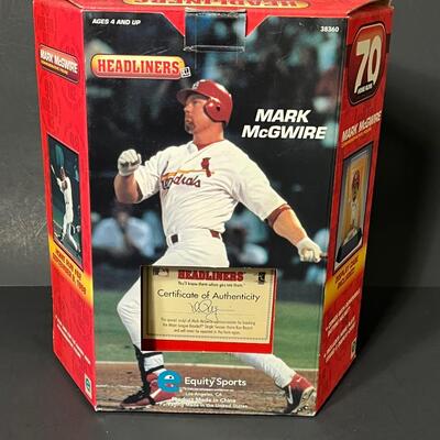 LOT 99: Mark McGwire 70 Home Runs Figure + Baseball Cards
