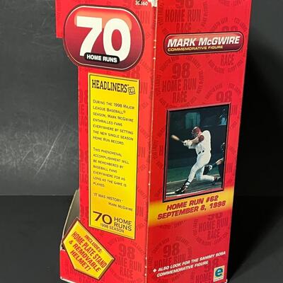 LOT 99: Mark McGwire 70 Home Runs Figure + Baseball Cards