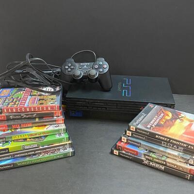 LOT 105: PlayStation 2 and games.