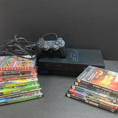 LOT 105: PlayStation 2 and games.