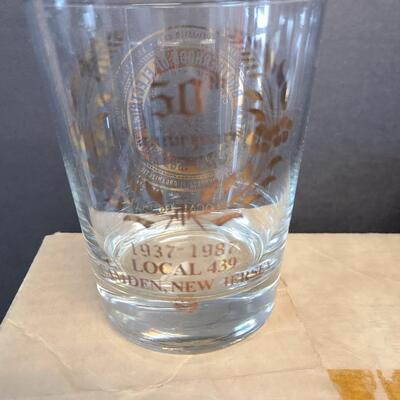 LOT 124 Vintage Camden NJ International Brotherhood of Electrical Workers Glasses
