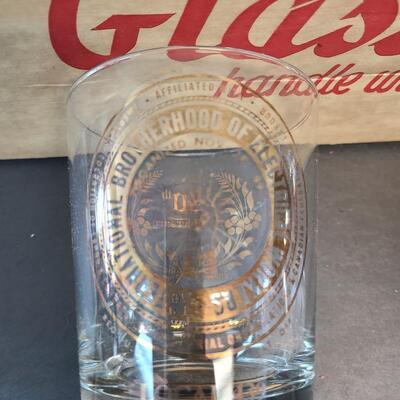 LOT 124 Vintage Camden NJ International Brotherhood of Electrical Workers Glasses