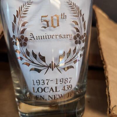 LOT 124 Vintage Camden NJ International Brotherhood of Electrical Workers Glasses