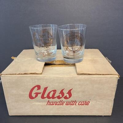 LOT 124 Vintage Camden NJ International Brotherhood of Electrical Workers Glasses