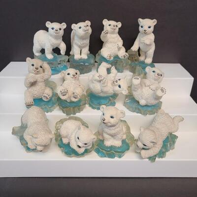 LOT 125; Vintage Polar Playmate Collection of Figurines by Michael Adams