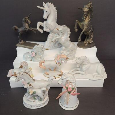 LOT 126: Collection of Unicorn Figurines