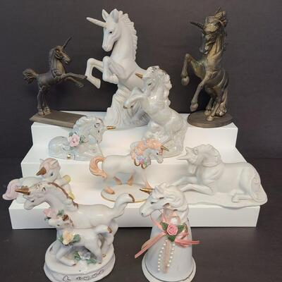 LOT 126: Collection of Unicorn Figurines