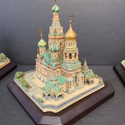 LOT 127: Danbury Mint Collectible Catherdral's