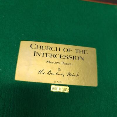LOT 127: Danbury Mint Collectible Catherdral's