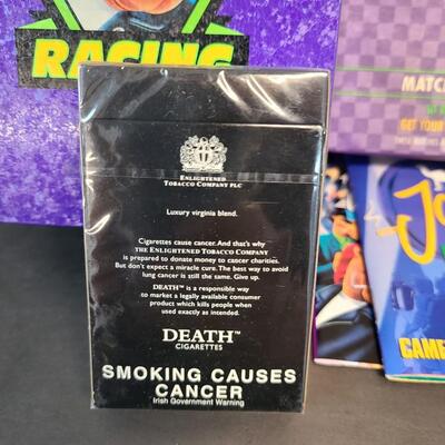 LOT 128: Vintage Advertising Smoking Joes Camel Tin/Lighter/Matches & Death Cigarettes
