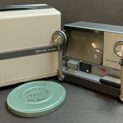 LOT:143: Bell& Howell 33m Movie Projector and Super8 Movie Film Editor