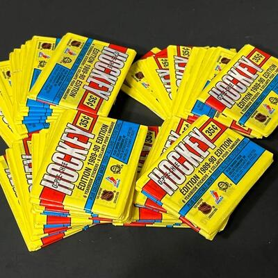 LOT 200: NHL Hockey Cards 40+ Unopened Packs O-Pee-Chee 1989-90 & More