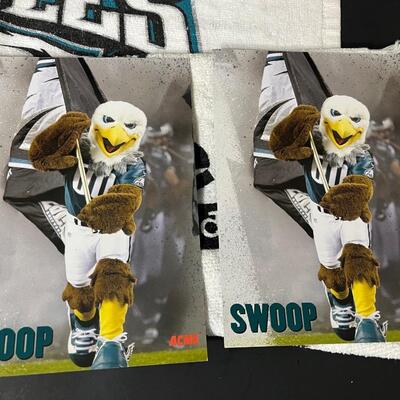 LOT 201: Eagles Collectibles and Cards - Signed Min-Football & More