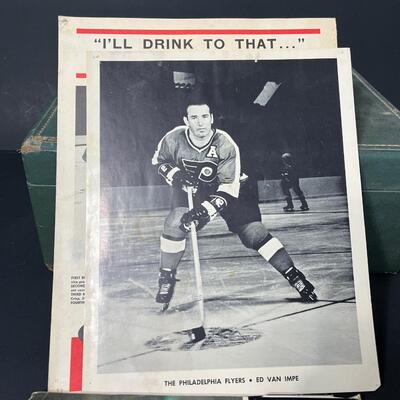 LOT 202: Flyers and Other 70s Hockey Memorabilia in Vintage Case