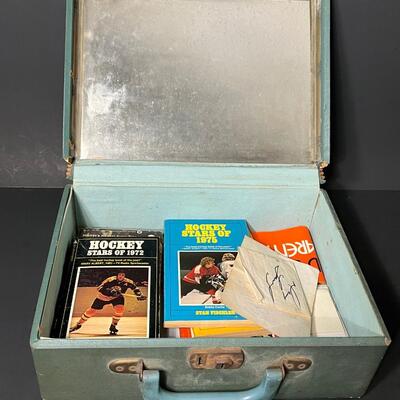 LOT 202: Flyers and Other 70s Hockey Memorabilia in Vintage Case