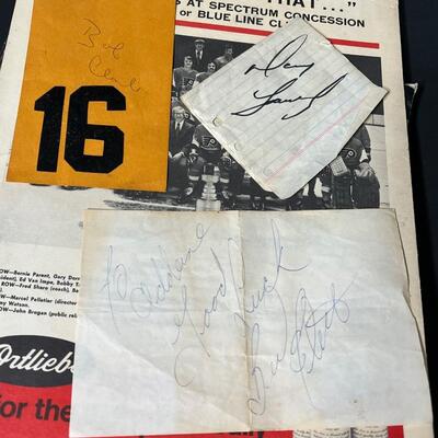 LOT 202: Flyers and Other 70s Hockey Memorabilia in Vintage Case