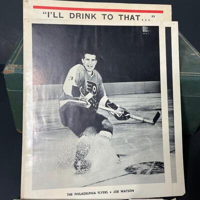 LOT 202: Flyers and Other 70s Hockey Memorabilia in Vintage Case
