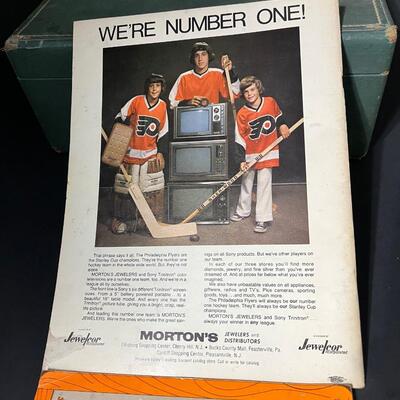 LOT 202: Flyers and Other 70s Hockey Memorabilia in Vintage Case