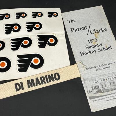 LOT 202: Flyers and Other 70s Hockey Memorabilia in Vintage Case