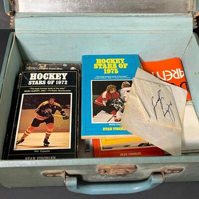 LOT 202: Flyers and Other 70s Hockey Memorabilia in Vintage Case