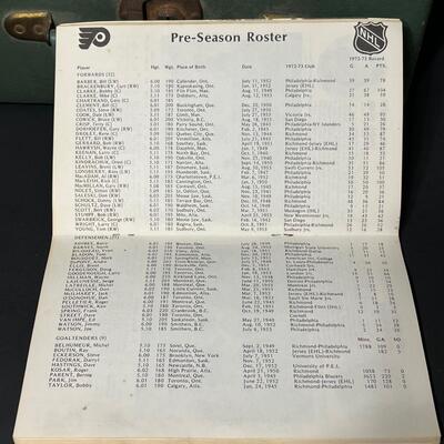 LOT 202: Flyers and Other 70s Hockey Memorabilia in Vintage Case