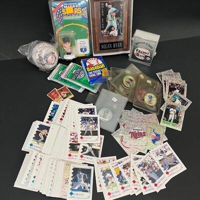 LOT 203: Lot of Baseball Collectibles and Cards