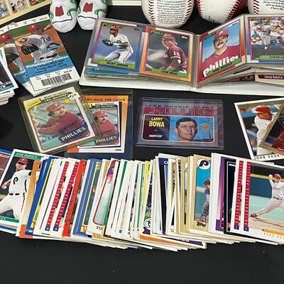 LOT 204: Philadelphia Phillies Memorabilia and Baseball Cards