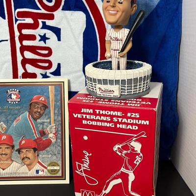 LOT 204: Philadelphia Phillies Memorabilia and Baseball Cards