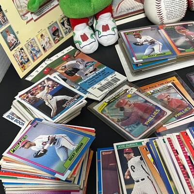 LOT 204: Philadelphia Phillies Memorabilia and Baseball Cards