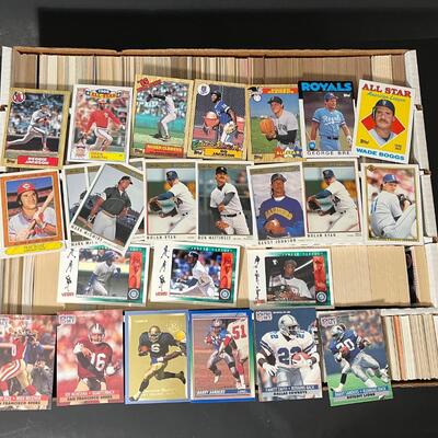 LOT 208: Big Collection of Sports Cards - Mostly Baseball, Some Football