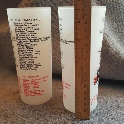 Pair of Scarce U of L Early Schedule Glasses