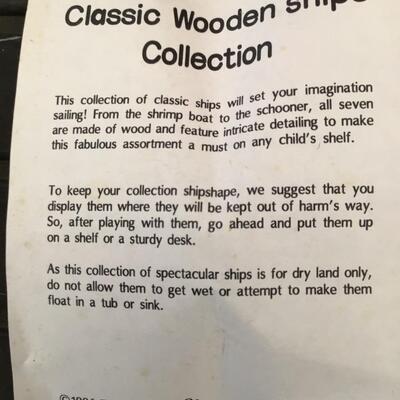 115 Classic Wooden Ship Collection, Wooden Boat Model, Etc