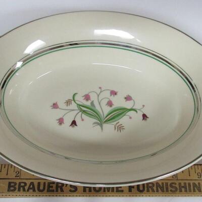 Vintage Coralbel Oval Veggie Bowl and Oval Large Platter