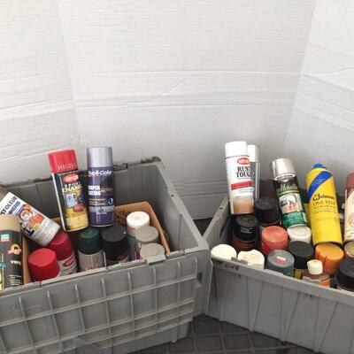 121 Large LOT of Misc Spray Paint