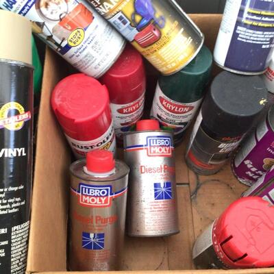 121 Large LOT of Misc Spray Paint