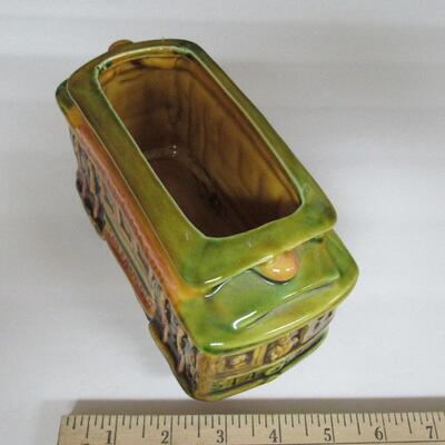 Colorful Vintage San Francisco Cable Car Planter