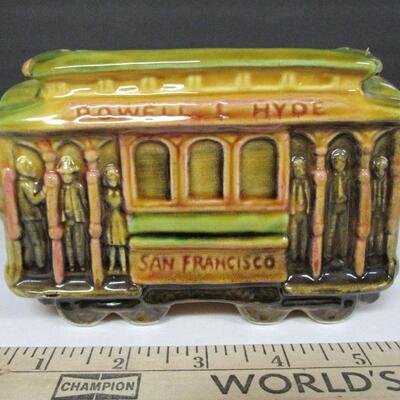Colorful Vintage San Francisco Cable Car Planter
