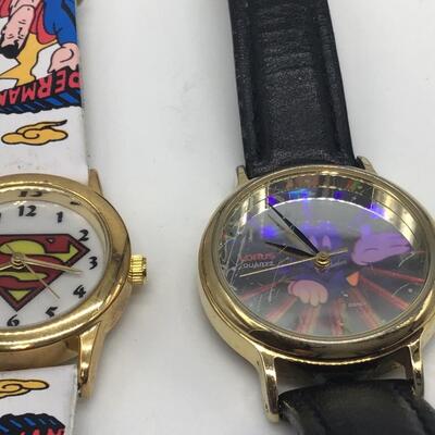 Mickey Mouse and Superman Watches