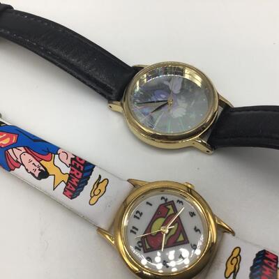 Mickey Mouse and Superman Watches