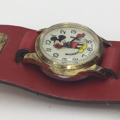 Wind up Mechanical Vintage Bradley Mickey Mouse Watch. Working Perfectly
