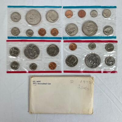 589  Uncirculated U.S. Denver/Philadelphia 1970, 1973, 1981 Mint Set Collection