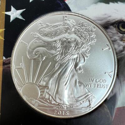 592  Uncirculated/Proof 2015 Silver American Eagle 1oz. Silver Dollar Bullion Coin