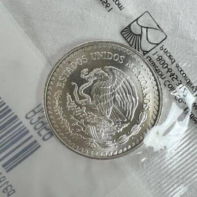 596  1991-95 Mexico Libertad Silver 1/2, 1/4, 1/10oz. Uncirculated Coins