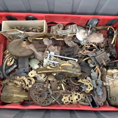 138 Lot of Antique and Reproduction Furniture Pulls/Feet